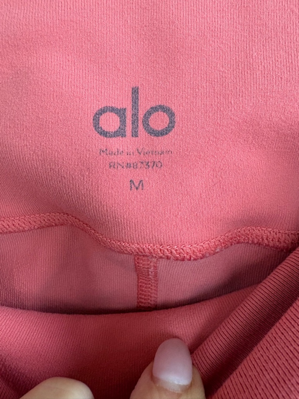 ALO Yoga Coral Pink High-Rise Leggings - Picture 4 of 4
